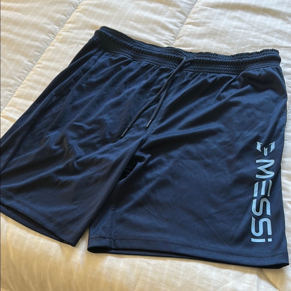 NWT Men's MESSI Athletic Shorts - Navy Blue